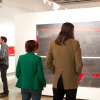 modern art gallery opening
