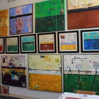 art studio wall salon style