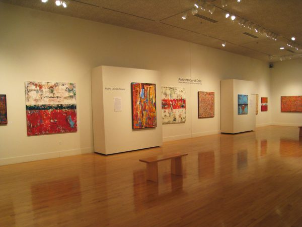 contemporary abstract art gallery exhibit acrylic oil encaustic