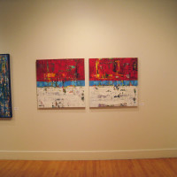 shawn mcnulty red diptych art exhibit gallery