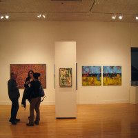silvana lacreta ravena encaustic paintings exhibit people