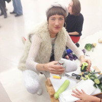 lucy dodd joy juice art basel cucumber