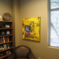 Office Artwork Yellow Abstract McNulty
