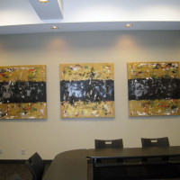Summit Gold Triptych Modern Office