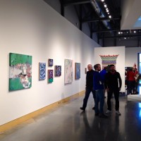 Abstraction Art Opening People Crowd