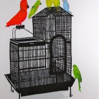 Jonas Wood Bird Cage Print Art