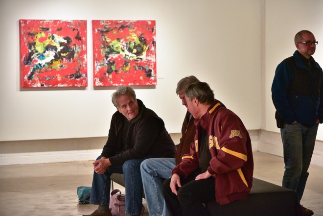 Shawn McNulty Exhibition Red Painting Minneapolis