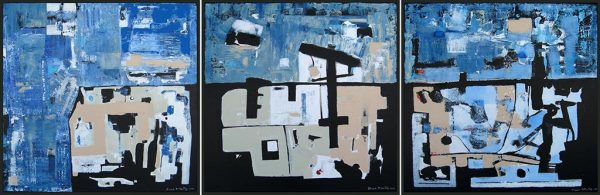 El Mariachi Movie Art Painting Triptych