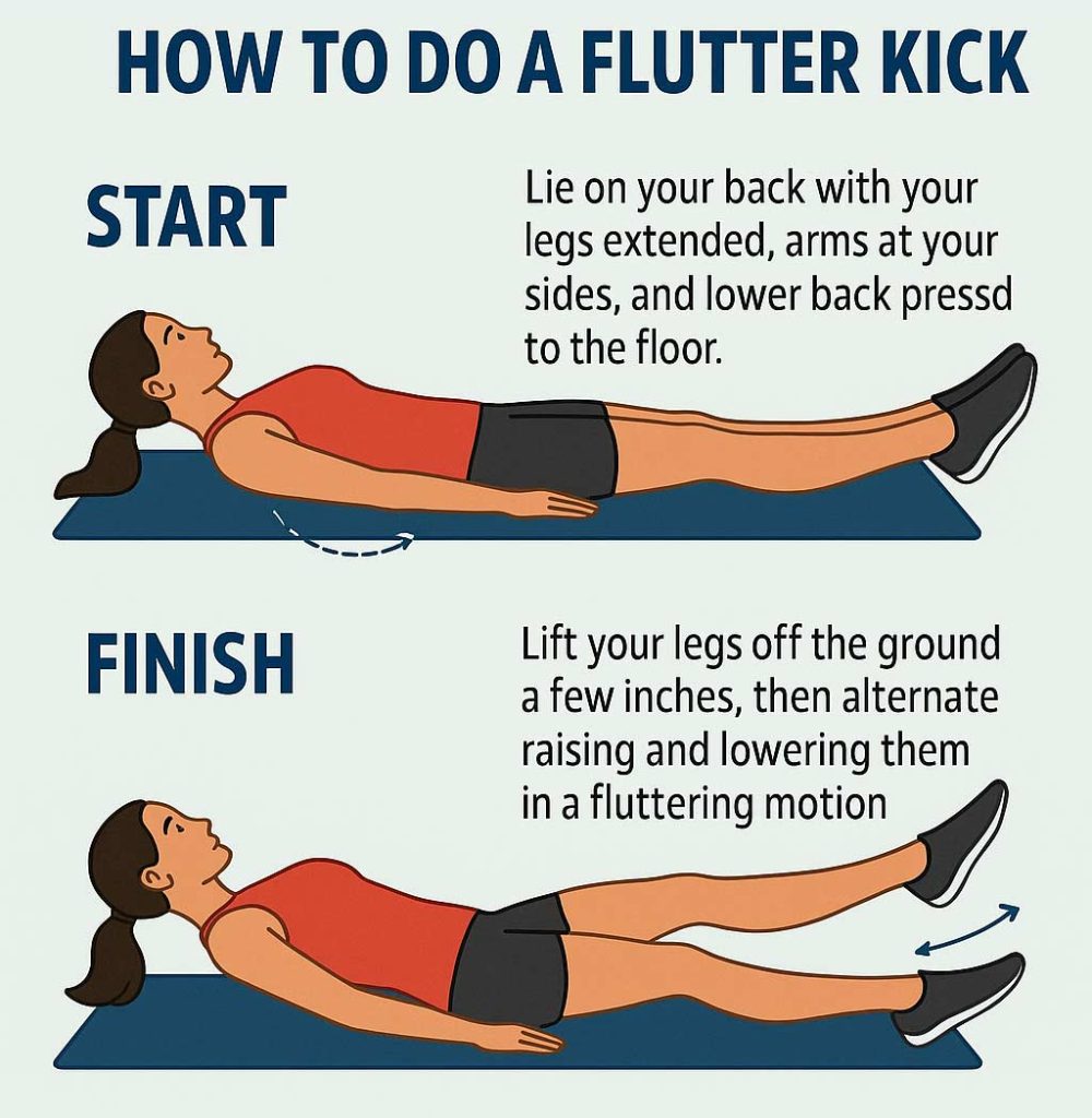How To Do A Flutterkick Exercise