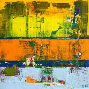 Mount Fuji Abstract Art Painting