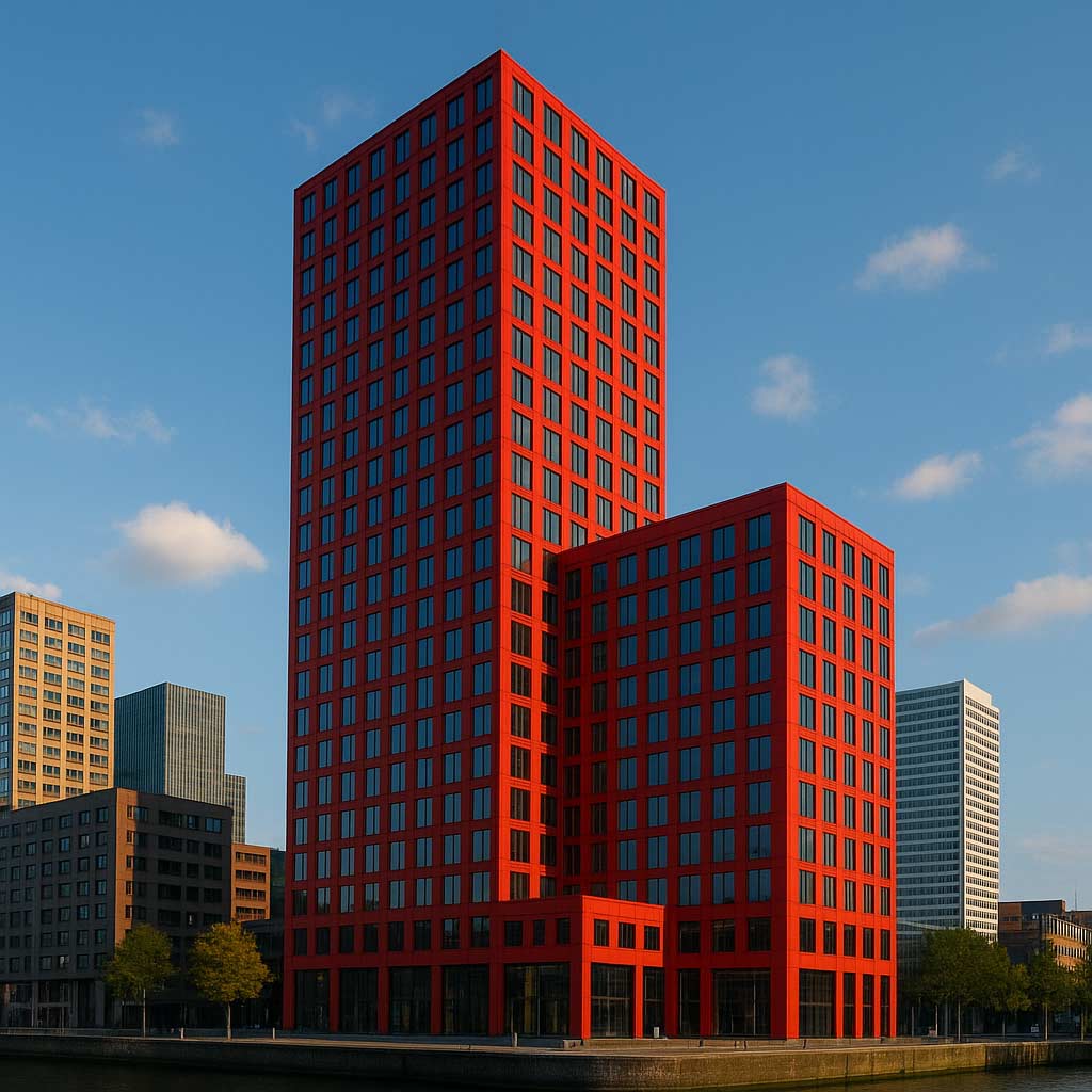 Red Apple Building Rotterdam Netherlands
