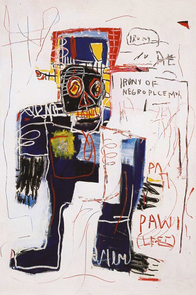 Jean Michel Basquiat Irony Negro Policeman