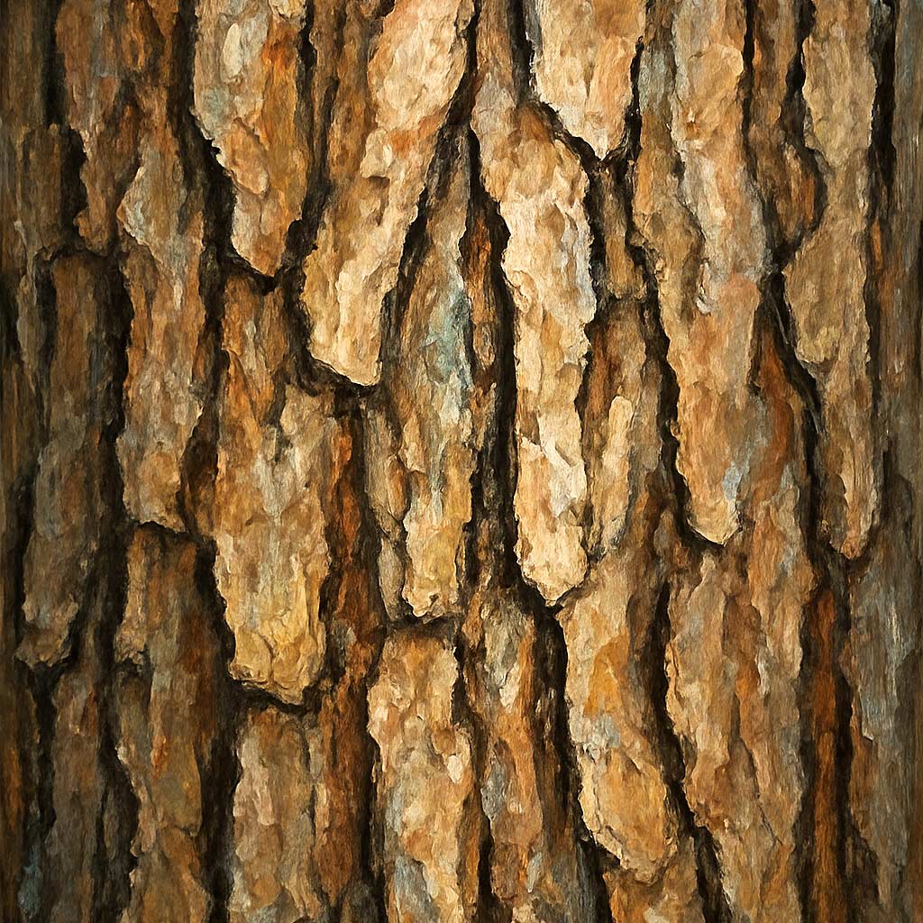 Tree Bark Painting Implied Texture