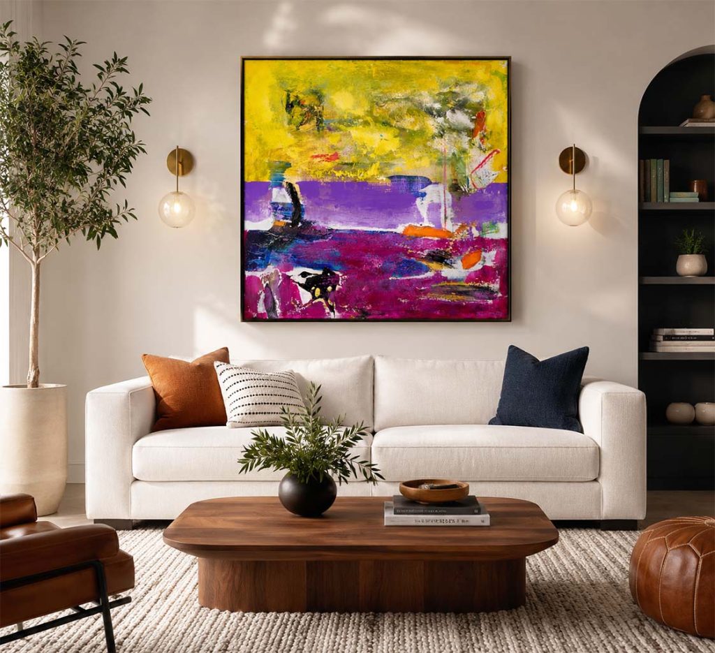 Large Abstract Art Living Room