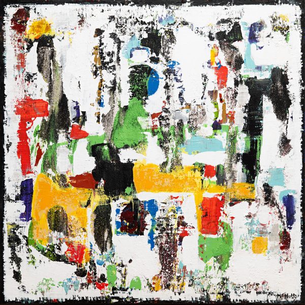 Speeder Abstract Painting White